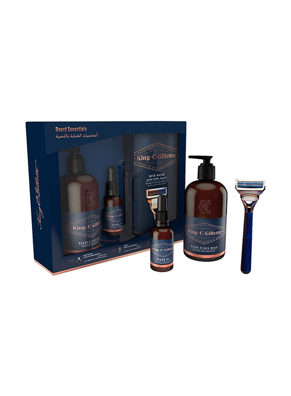 

King C. Gillette Beard & Face Wash Set for Men