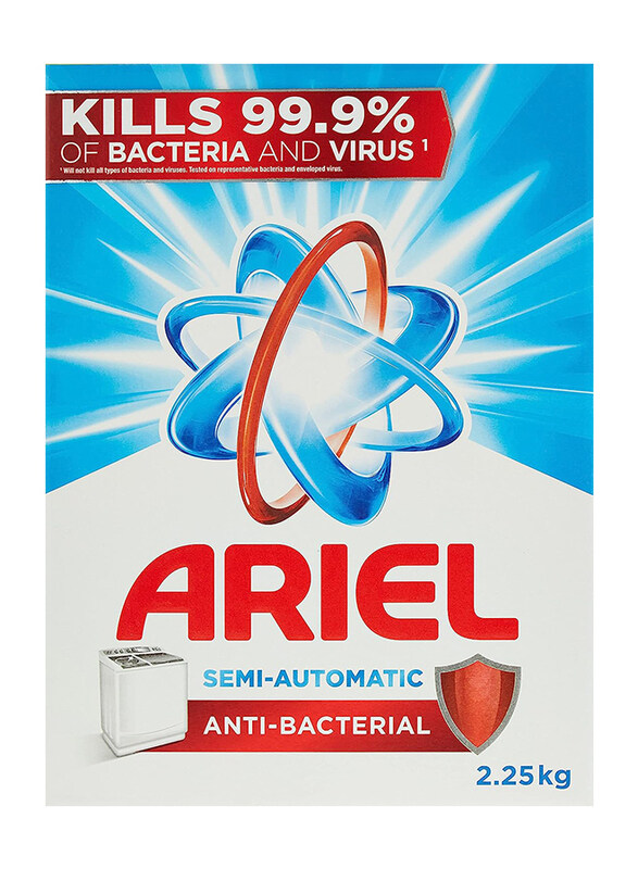 

Ariel Antibacterial Semi-Automatic Laundry Detergent, 2 x 2.25 Kg