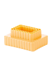 Tescoma 6-Piece Rectangle Double Sided Cookie Cutters, Yellow