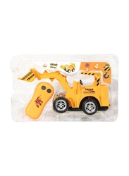 Rahalife Remote Control Engineering Car Series Realistic construction Vehicle Toy with Led, Lights and Music, Ages 8+ , Yellow