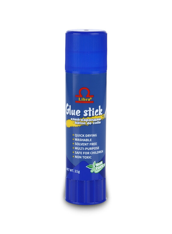 Rahalife Libra Non Toxic Glue Stick, White Glue Stick Quick Drying, 12-Piece Box, White