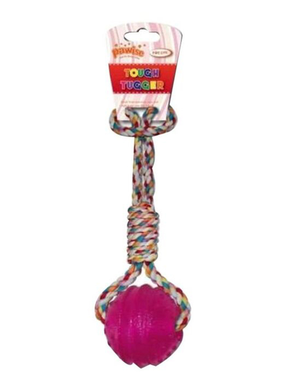 Pawise TPR Ball with Rope Handle, Multicolour