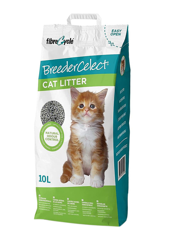 Fibre Cycle Celect Breeder Biodegradable Paper Cat Litter, 10L, Clear
