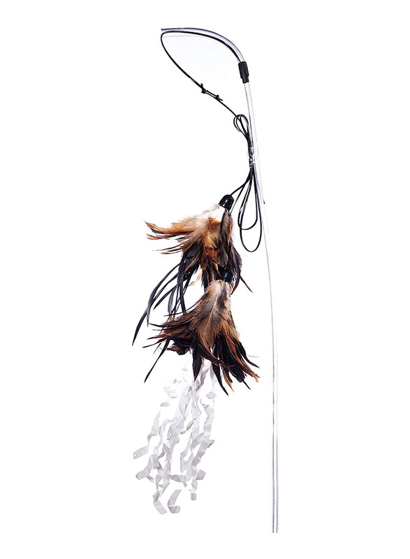 

Vee Crunchy Feather Cat Toy, Multicolour