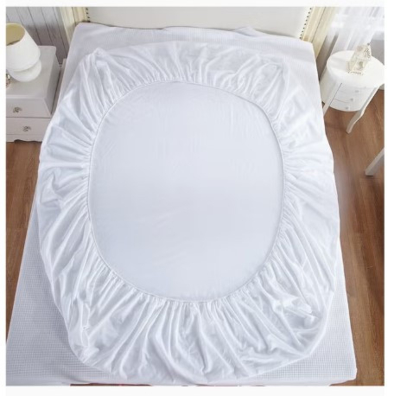 Aceir Waterproof Mattress Protector Cotton Blend, 120 x 200 x 30cm, White