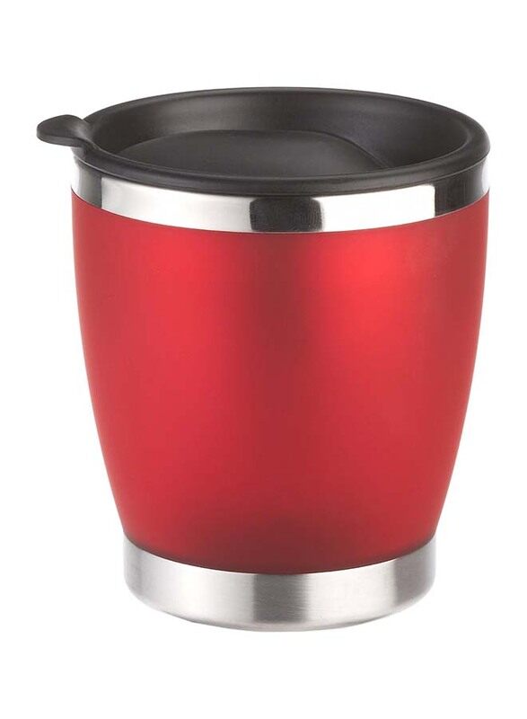 

Emsa 200 ml Stainless Steel Insulated City Drinking Cup, 504843, Red