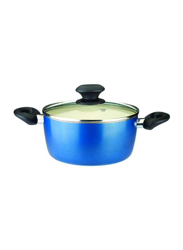 

Tescoma 18cm 1.8 L Ecopresto Casserole with Cover, 595063, 18 cm, Blue