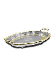 Kingsville Oval Tray, Silver/Gold