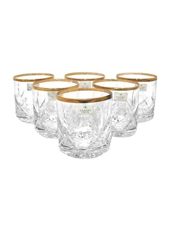 

Solitaire 6-Piece Tumbler Set, SOF GB/Star Flower 1, Clear