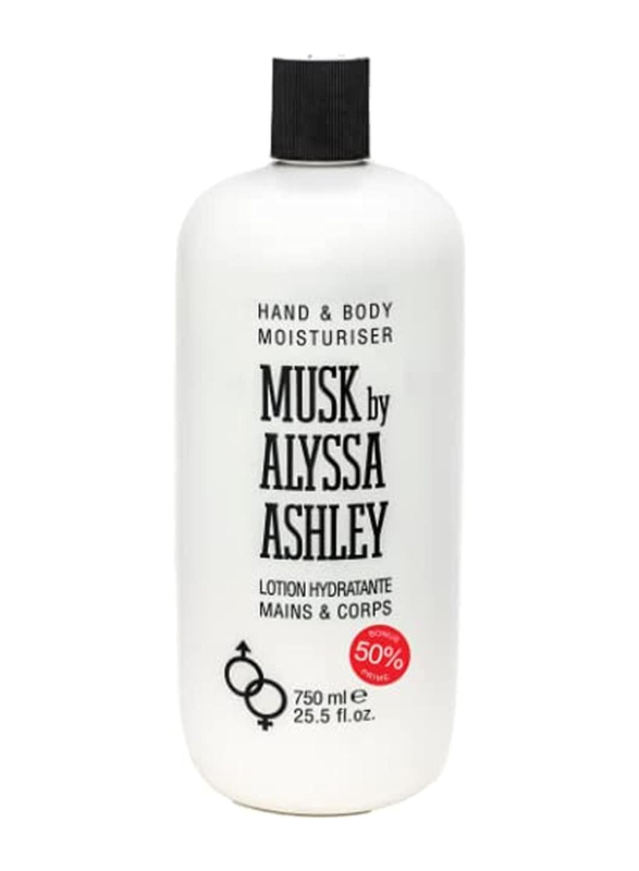 Alyssa Ashley Musk Hand & Body Moisturiser, 750ml
