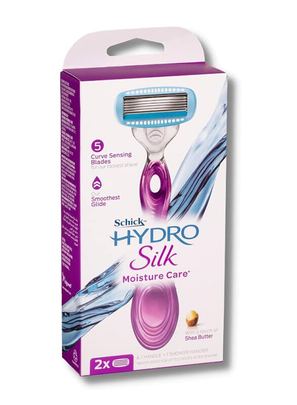 

Schick Hydro Silk 5 Razor Kit with 5 Blades, Purple