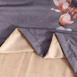 Aceir 6-Piece Microfibre Duvet Cover Sets, 1 Duvet Cover + 1 Flat Sheet + 4 Pillow Covers, Double, Multicolour