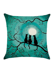 ACEIR 45 x 45cm Moon Vibes Printed Cotton Blend Cushion Cover, Multicolour