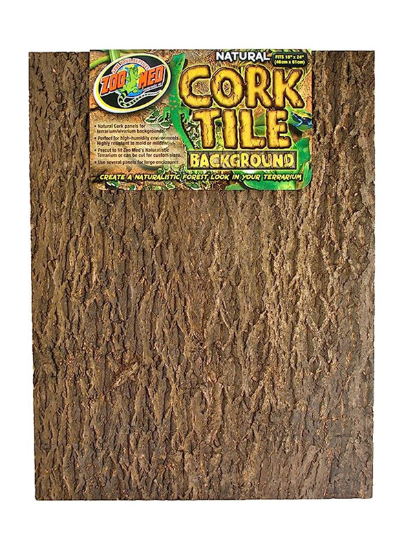 

Zoo Med Cork Tile Bac Kground, 45 x 61cm, NCB-4, Brown