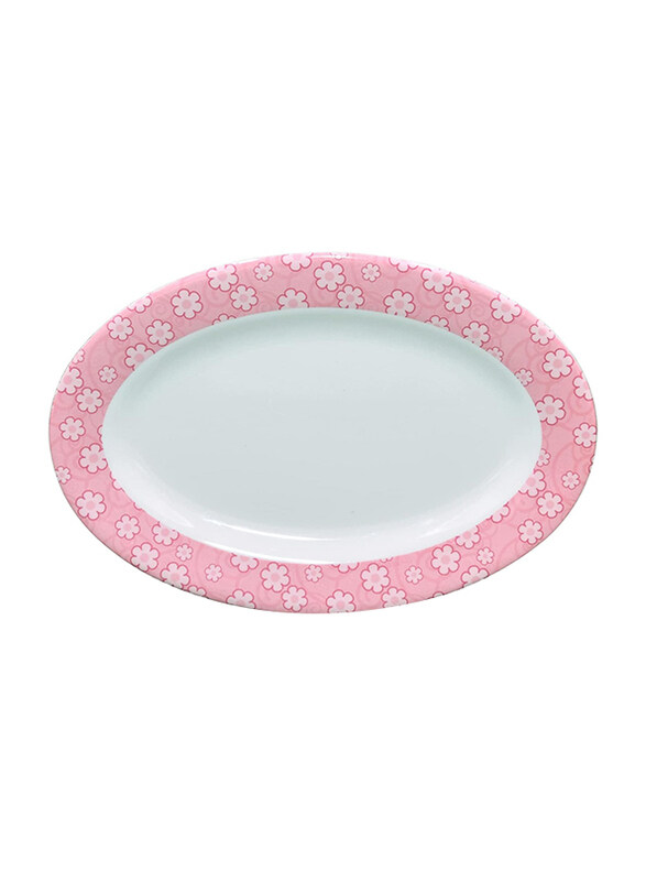

Malaplast Thailand 9.5 Inch Platter Spf, P-43/6-240, White/Pink