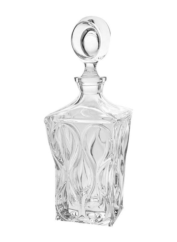 

Bohemia 0.8 Ltr Jihlava Bottle Decanter Ocean Whisky Cognac, 49C73/77K47/080, Clear