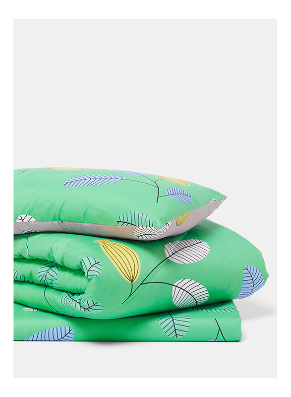 Aceir 3-Piece Comforter Set, Single, Green