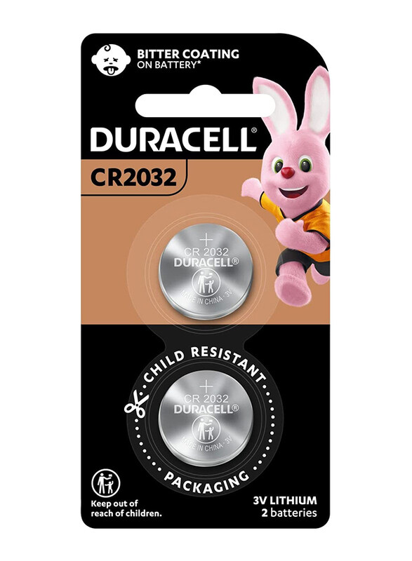 

Duracell Lithium Coin Batteries, Dl2032/Cr2032, 2 Piece, Silver