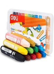 Deli 12-Piece Oil Pastel Colour (PVC Box), Multicolour