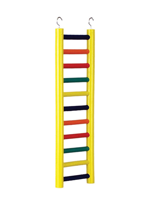 

Prevue Pet Products Wood 11-Rung Bird Ladder, 46cm, Multicolour