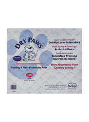 Midwest Dry Paws Training & Floor Protection Dog Pads, 100 Pieces, Small, White