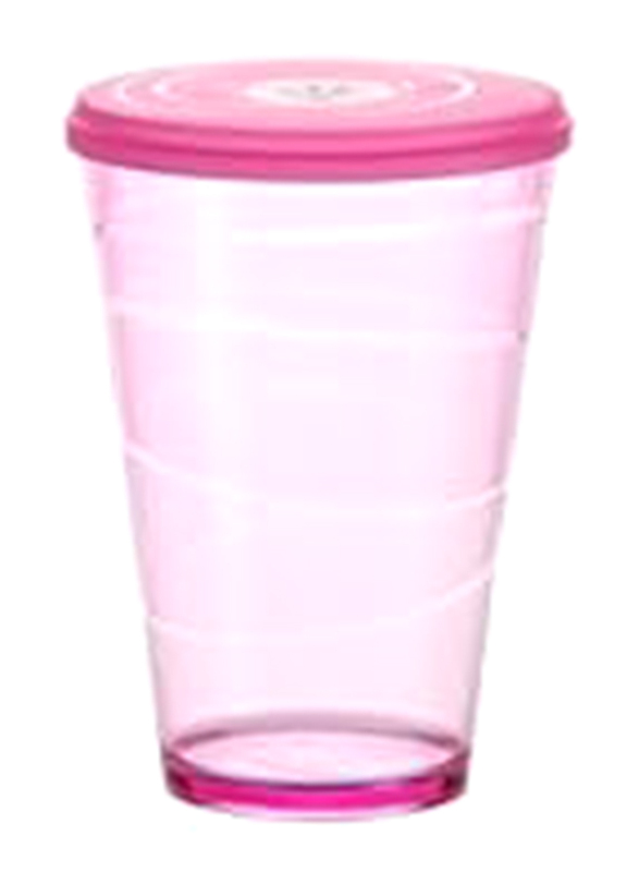 Tescoma 400ml Mydrink Plastic Cup with Lid, 38804.25, Pink