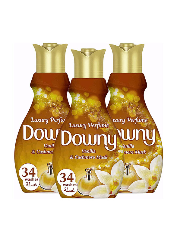 

Downy Perfume Collection Concentrate Fabric Softener Feel Luxurious, 3 x 1.38 Liters