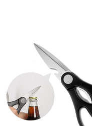 Classy Touch 3-in-1 Purpose Stainless Steel Scissor, Black/Silver