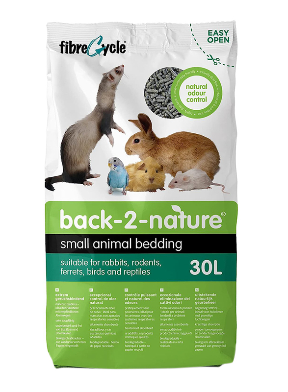 Back 2 Nature Small Animal Bedding & Litter, 30L, Multicolour