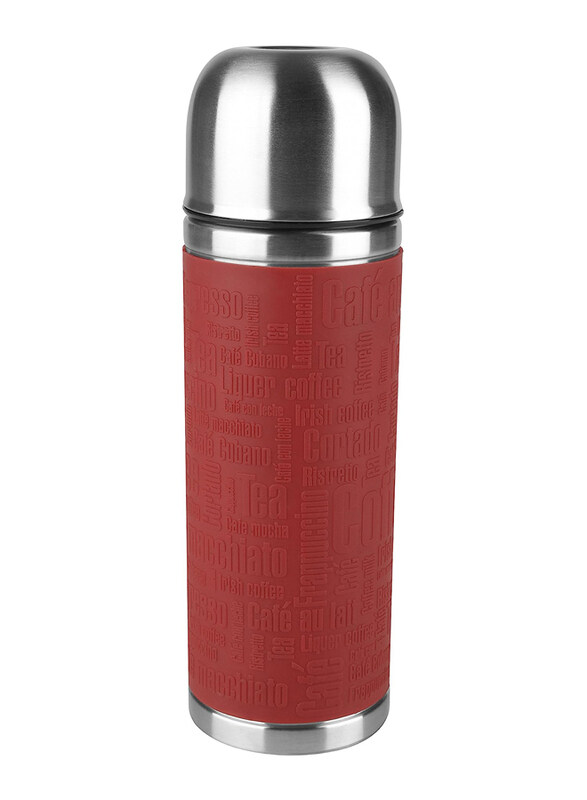 

Emsa 0.5L Stainless Steel Senator Flask with Insulated Bottle Sleeve, 515712, Red