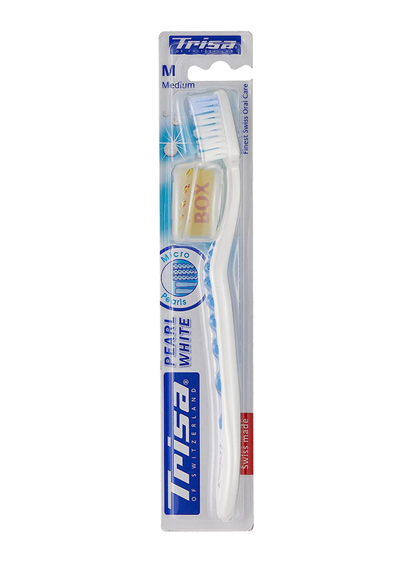 

Trisa Pearl Toothbrush, Medium, 1 Piece