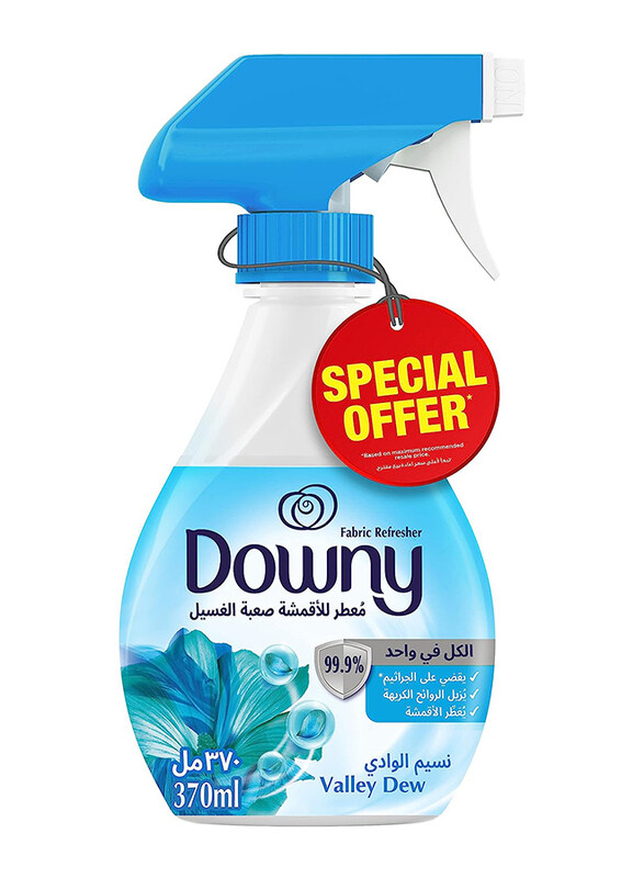

Downy Fabric Refresher Valley Dew Antibacterial Virus Removal Air Freshener Spray, 370ml