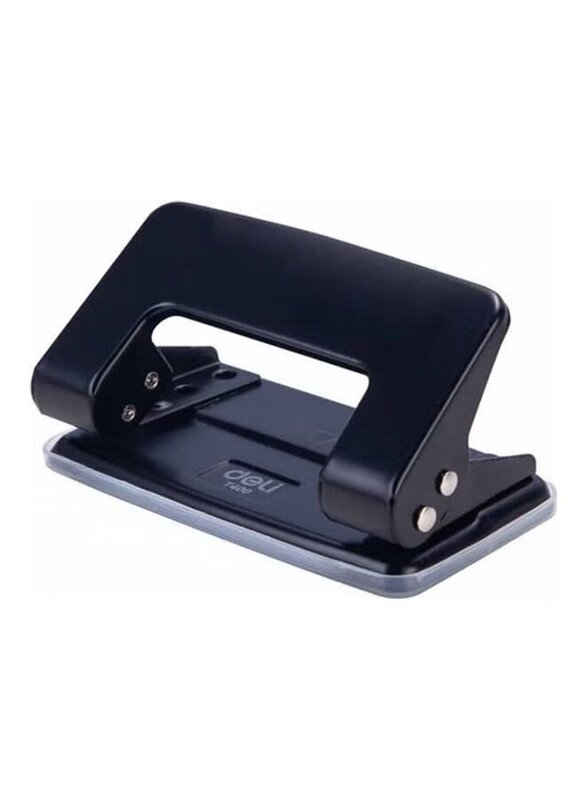 Deli 10 Sheets Two Hole Punch, Black