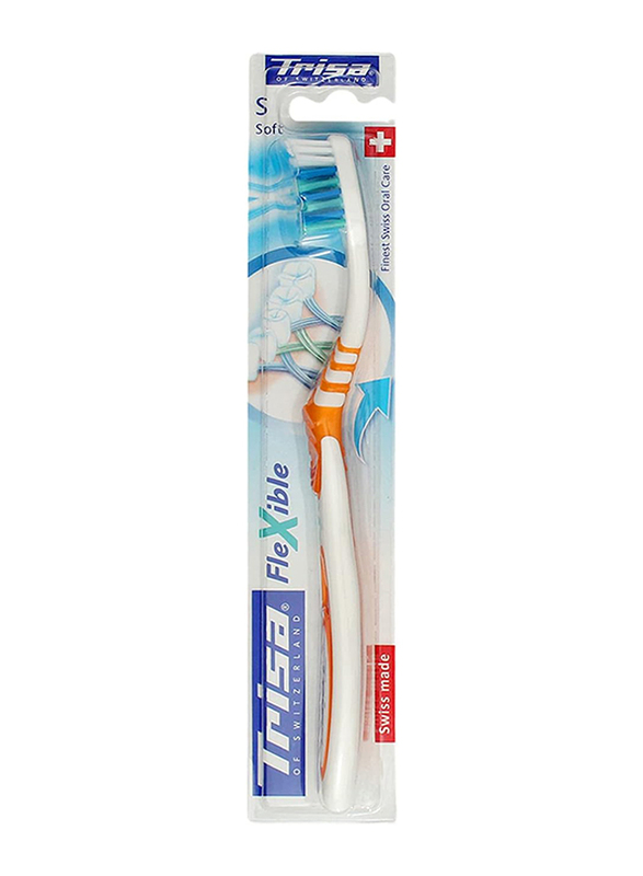 Trisa Flexible Toothbrush with Travel Cap, Soft, 1 Piece