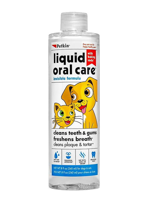 

Petkin Liquid Oral Care for Cats & Dogs, 240ml, White