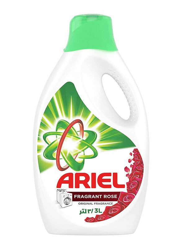 

Ariel Automatic Power Gel Fragrant Rose Scent Laundry Detergent, 3 Liters