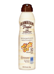 Hawaiian Tropic Silk Hydration Weightless Continous Spray SPF 50 Sunscreen, 170gm