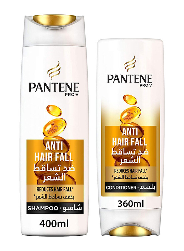 

Pantene Pro-V Anti-Hair Fall Shampoo 400ml + Conditioner 360ml, Set