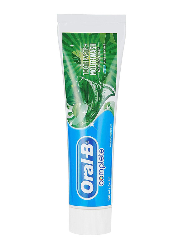 

Oral B Complete Extreme Mint Mouthwash Whitening Toothpaste, 100ml