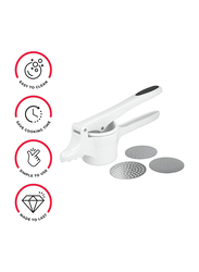 Metaltex Pressy 2 Potato Masher, White