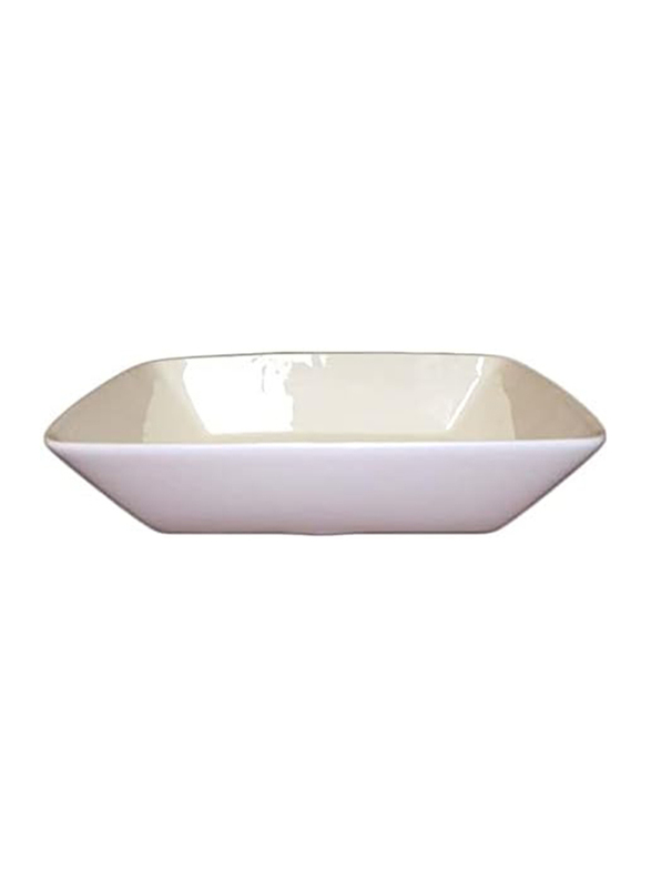 Qualitier 25cm Square Bowl, White