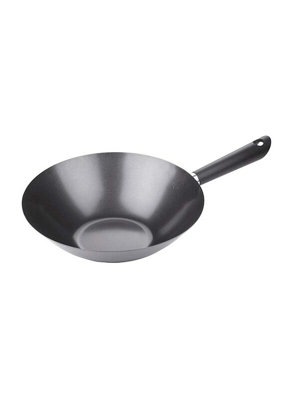 

Tescoma 30cm Non-Stick Round Canton Wok Pan, 607030, Black
