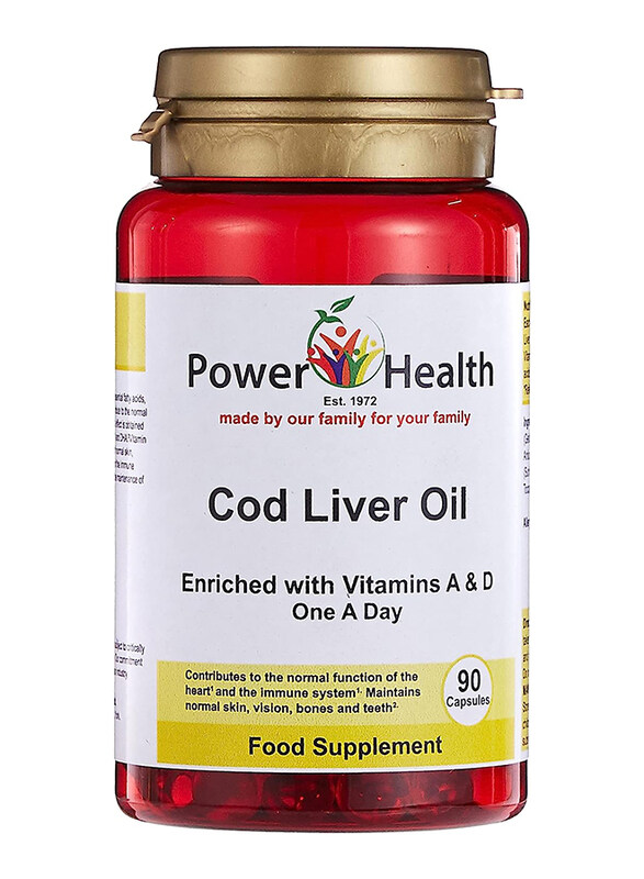 

Power Health Cod Liver Oil Vit A&D, 90 Capsules