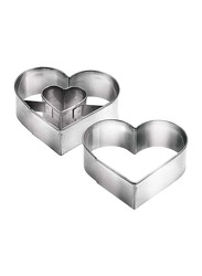 Tescoma 2-Piece Delicia Heart-Shaped Shortcake, Silver