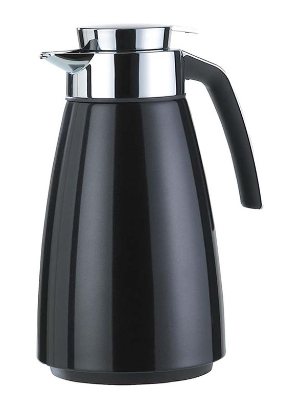 Emsa 1.5 Ltr Bell Quick-Tip vacuum Flask, Black