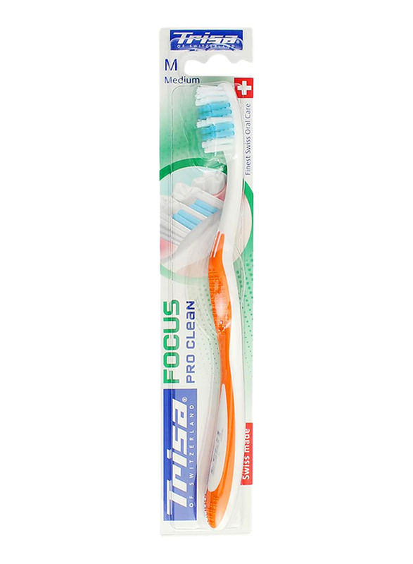 Trisa Focus Toothbrush, Medium, 1 Piece