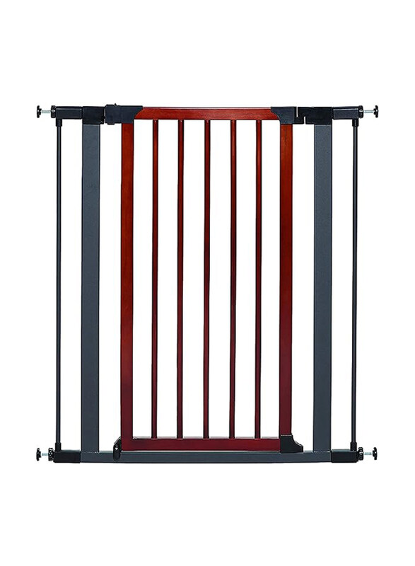 

Midwest Tall Steel Wood Graphite Gate, 39 inch, Grey/Brown