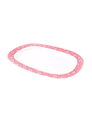 Mala 10-inch Melamine Platter, White/Pink