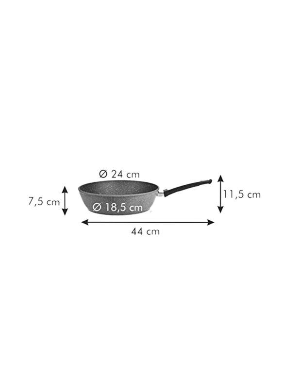 Tescoma 24cm I-Premium Stone Deep Frying Pan, 602434, 24 cm, Multicolour
