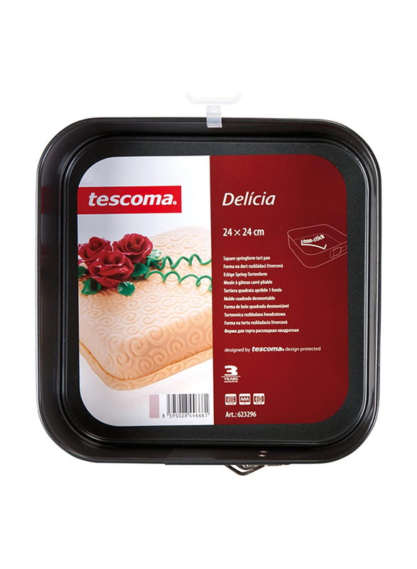 Tescoma 24cm Square Springform Tart Pan, T623296, Assorted